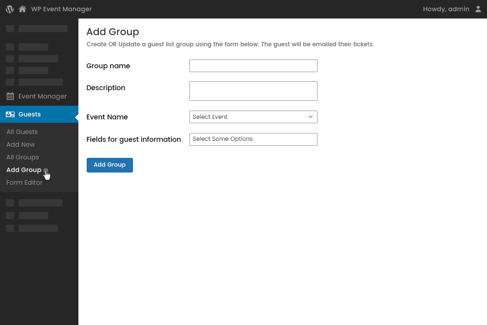 Adding Group From Backend