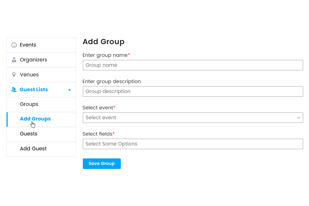 Adding Guest Group From Frontend