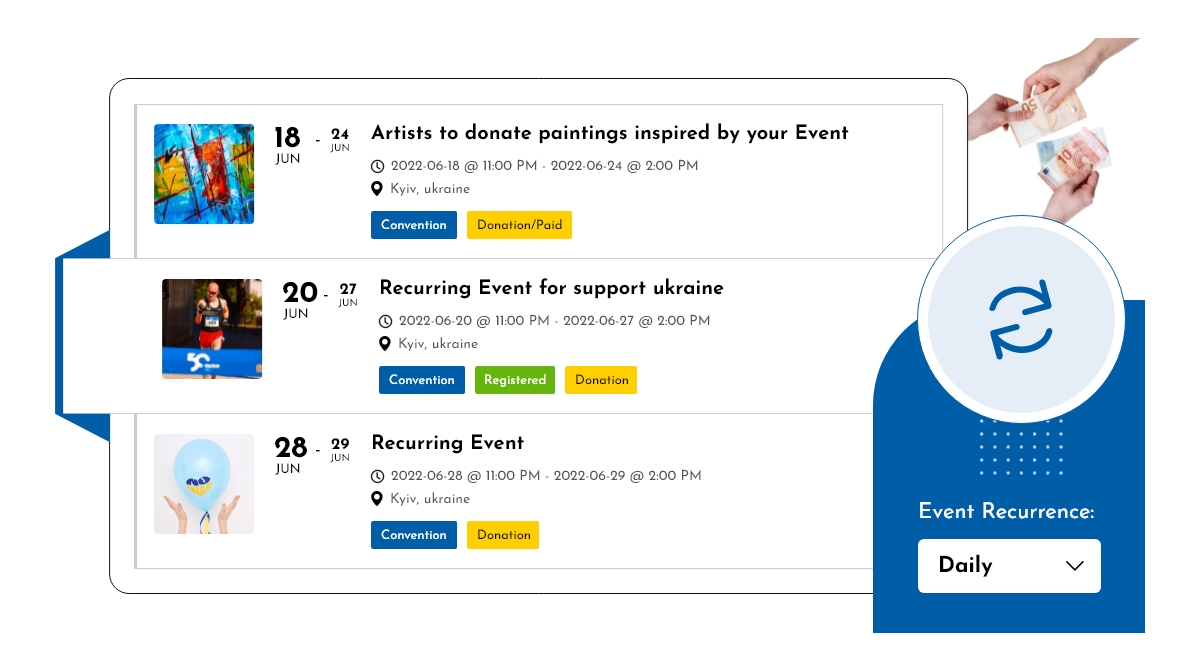 Create Weekly Recurring Events Calendar For Wordpress