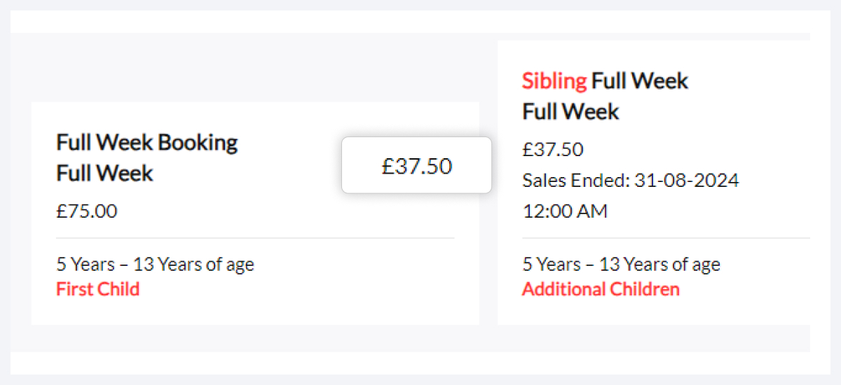 football skill school event booking information