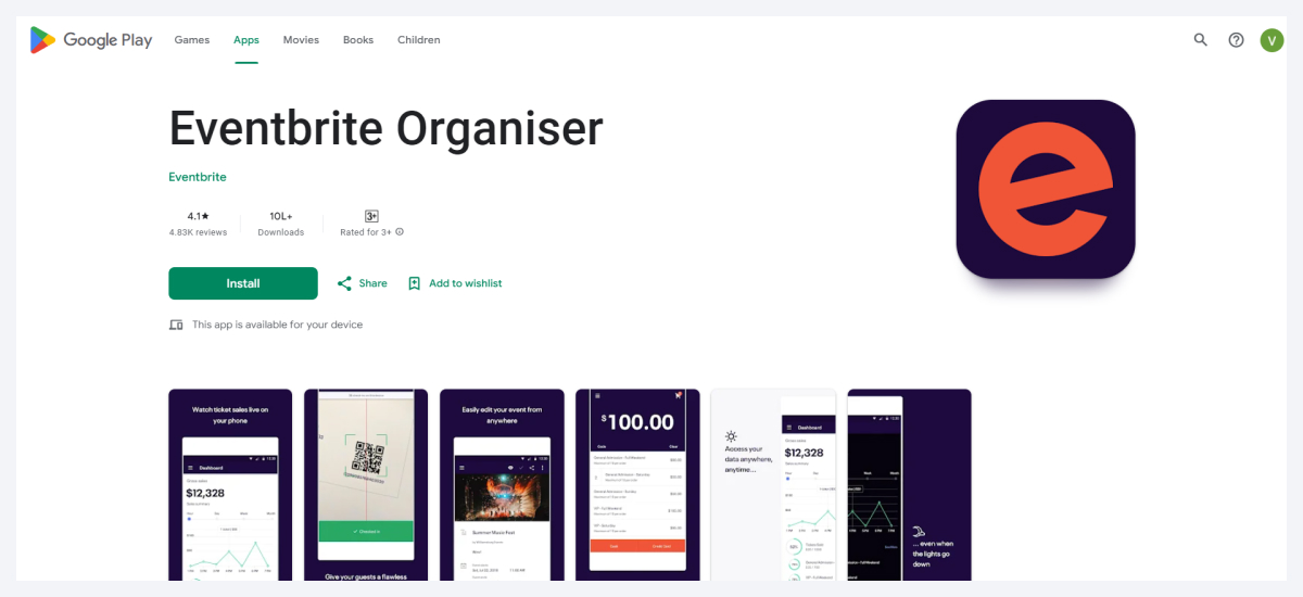 eventbrite organizer mobile-app