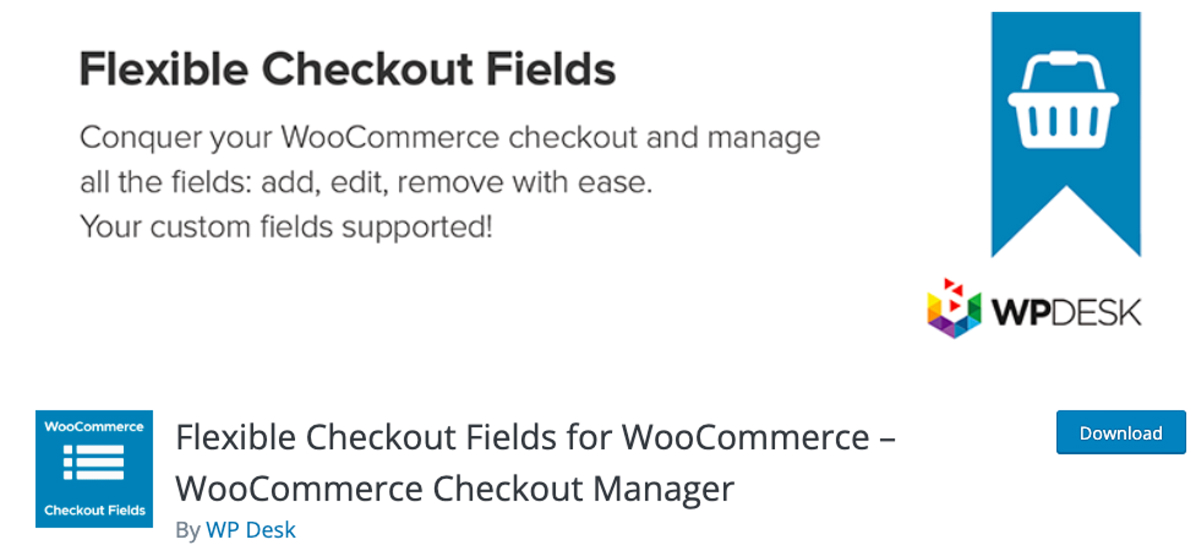 flexible-checkout-fields for woocommerce