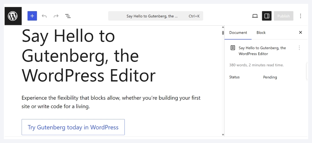 gutenberg Vs page builders