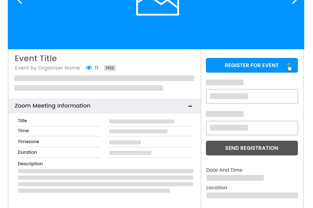 Meeting Details Registration Form Event Detail Page New