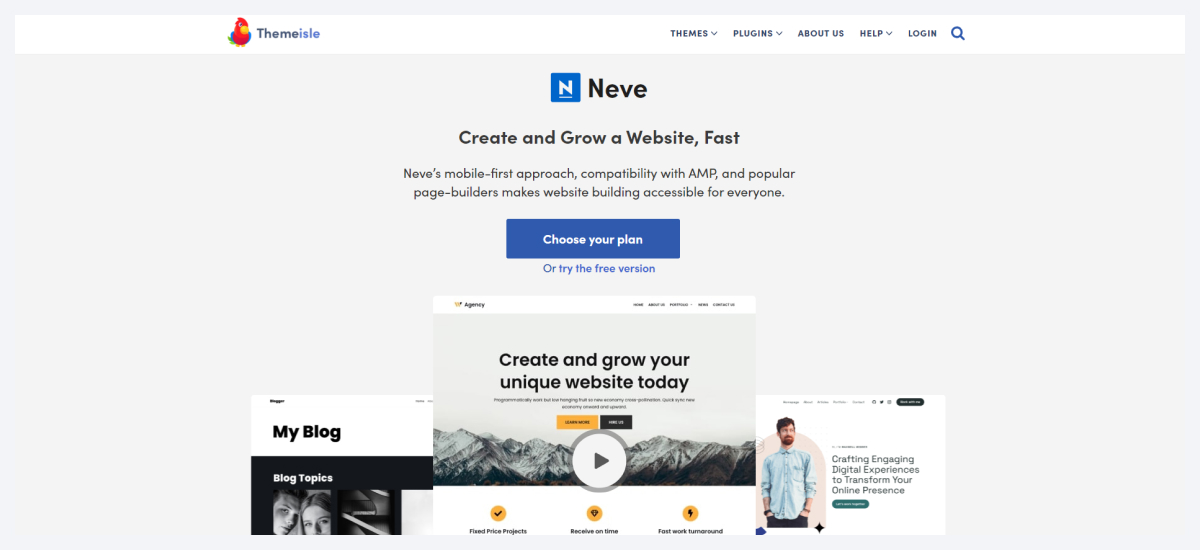 neve wordpress themes