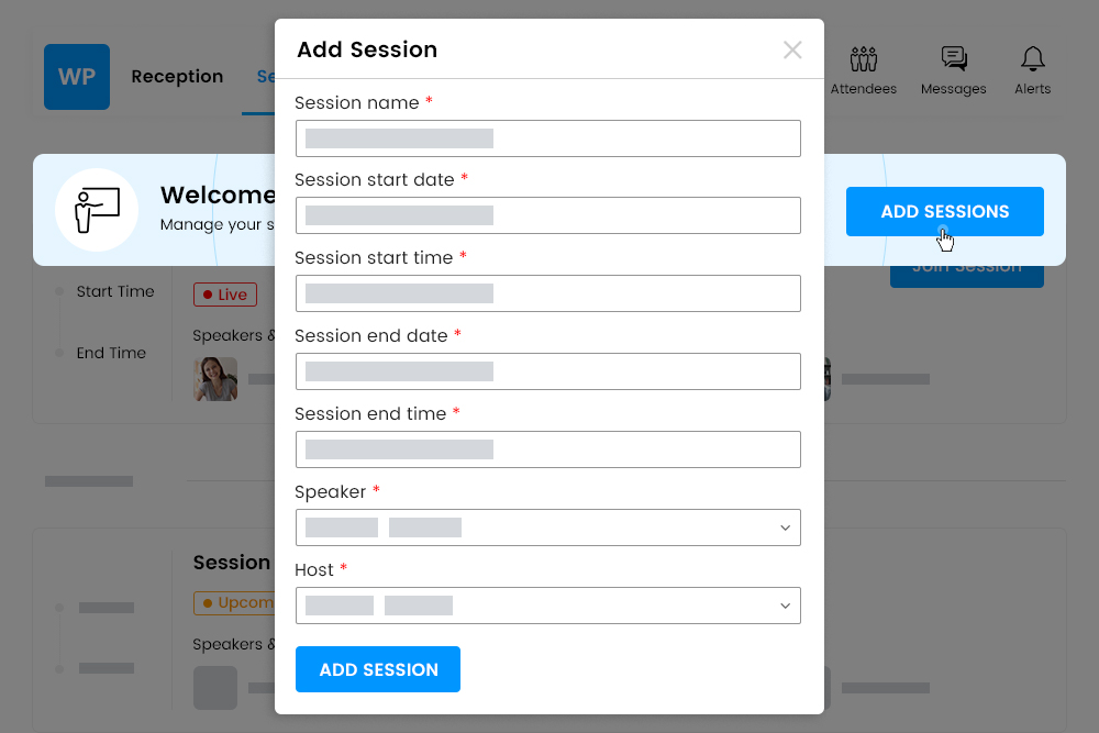 Organizers Sessions Breakout Rooms