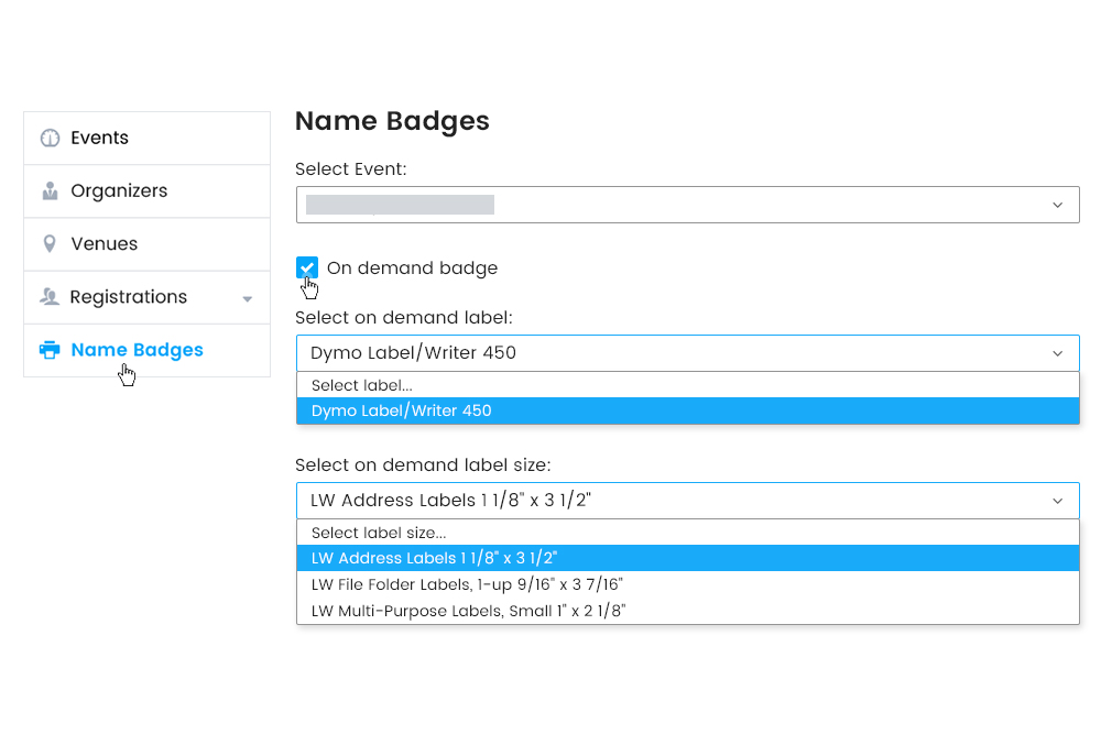 Pre And On Demand Badge Printing