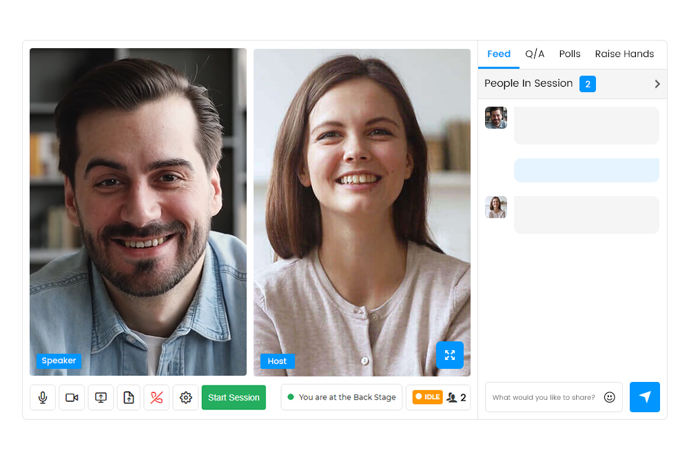 Private Backstage Hosts Speakers