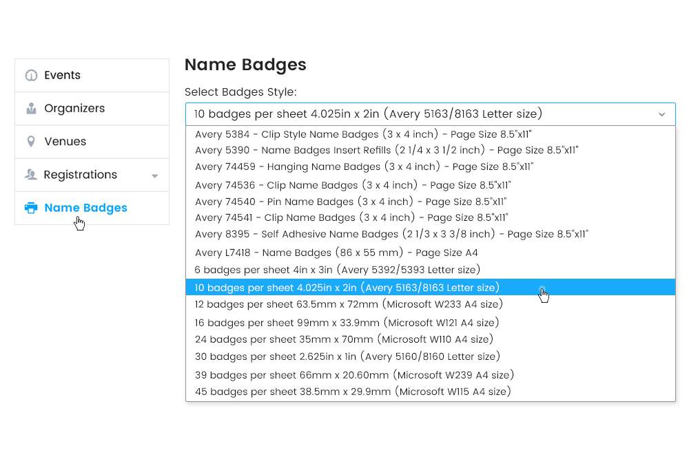 Select The Badge Style