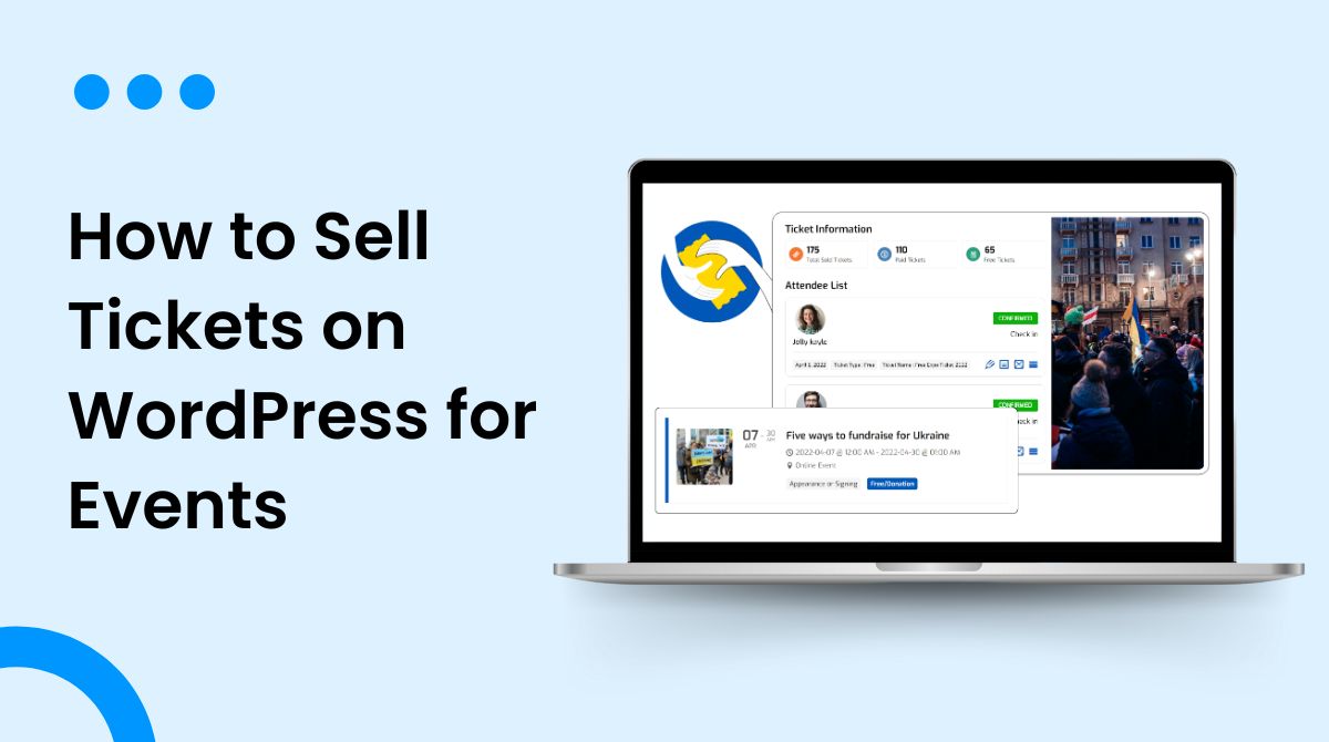 Sell Tickets On Wordpress For Events