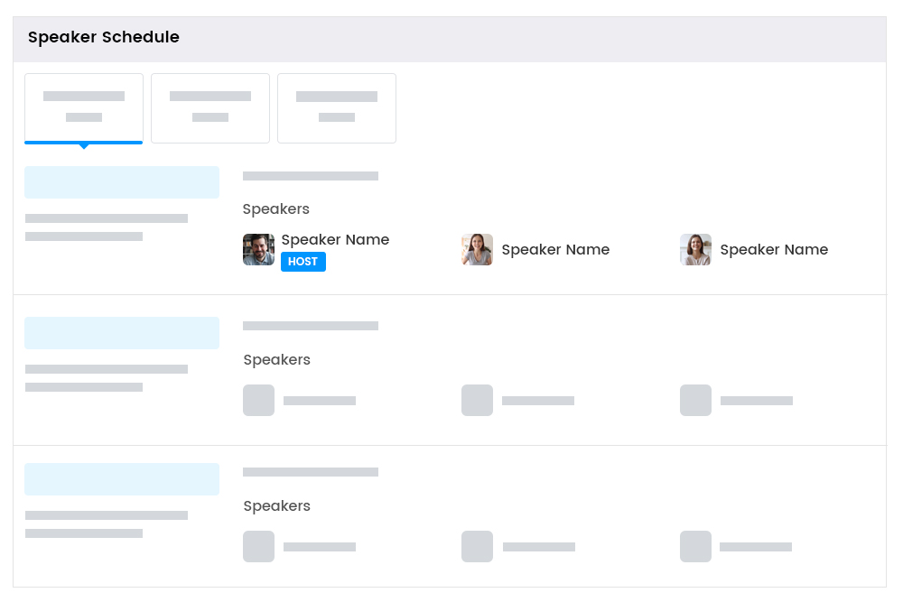 Speaker Event Detail