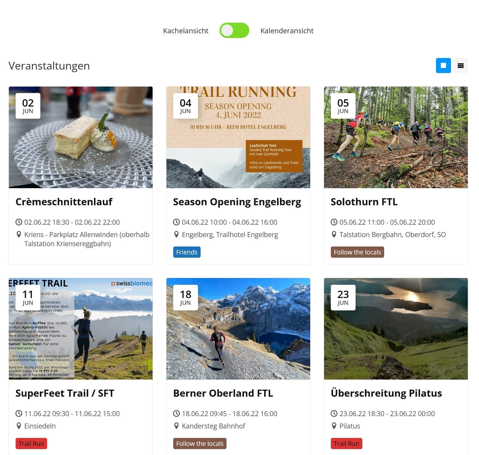 trail mamiacs events