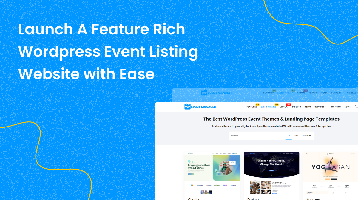 Launch A Feature Rich Wordpress Event Listing Website with Ease