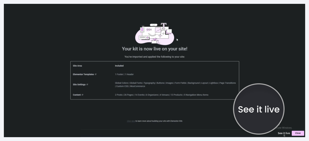 install wordpress event listing theme