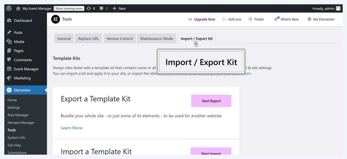 install wordpress event listing theme