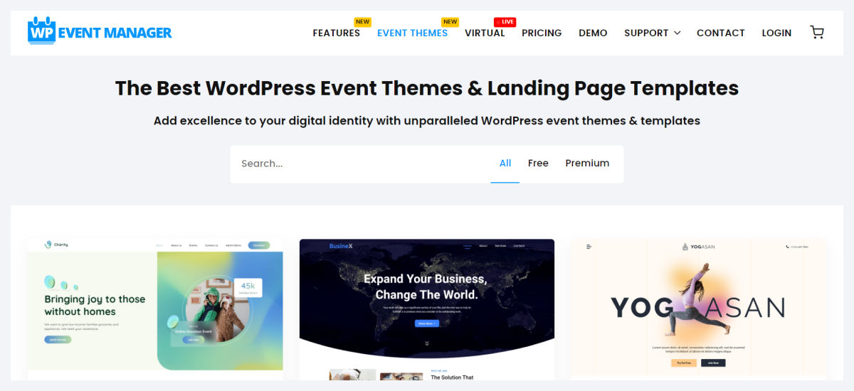 wp eventmanager theme