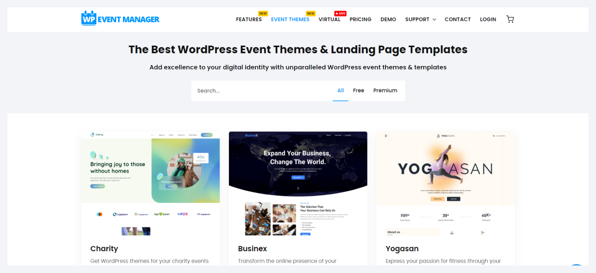 wp event manager themes