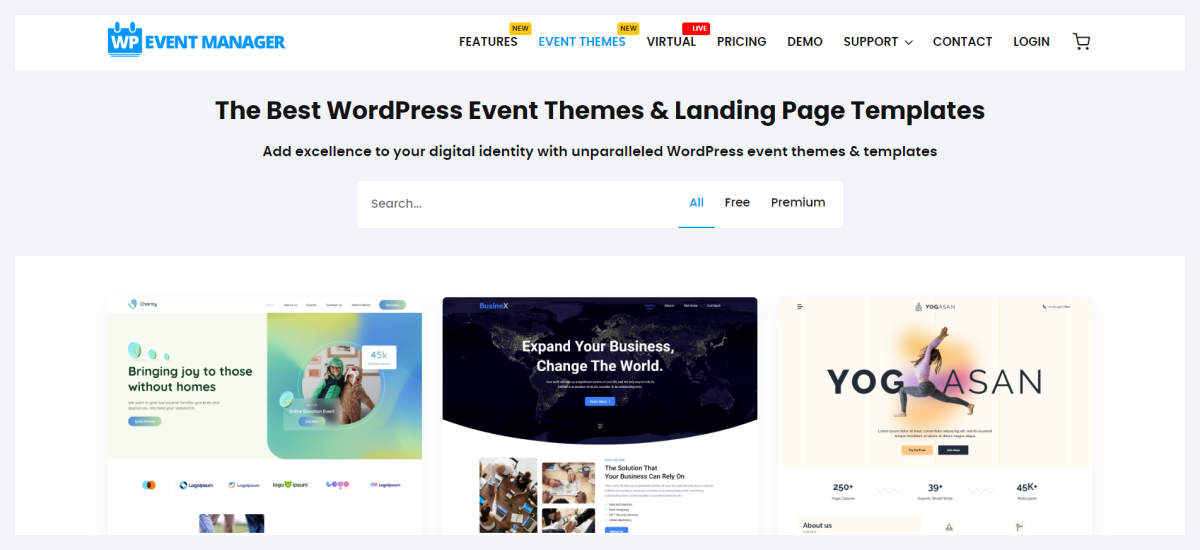 wp eventmanager theme