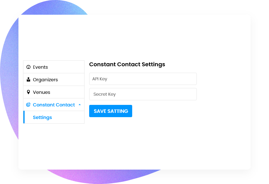 Constant Contact Setting