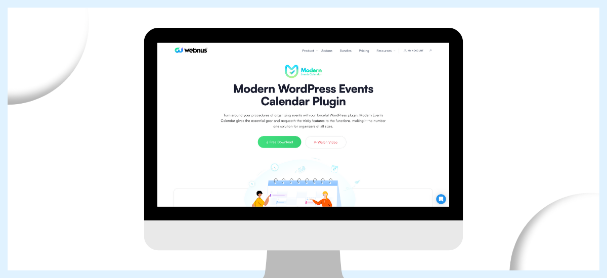 modern events calendar