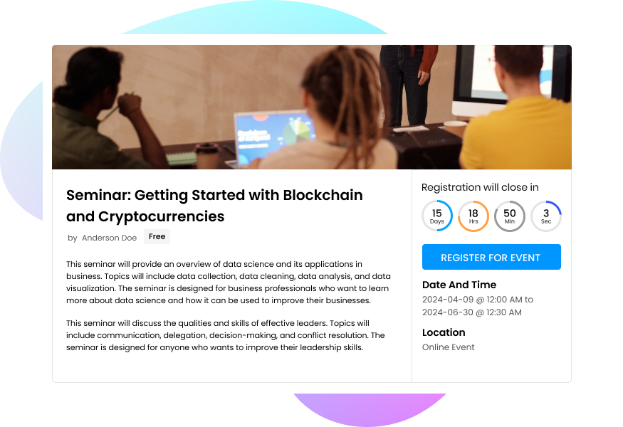 Registration Countdown Timer