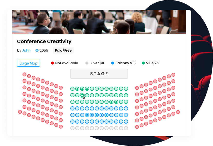 Seating Maps On Event Pages