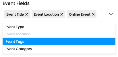 Select Event Details