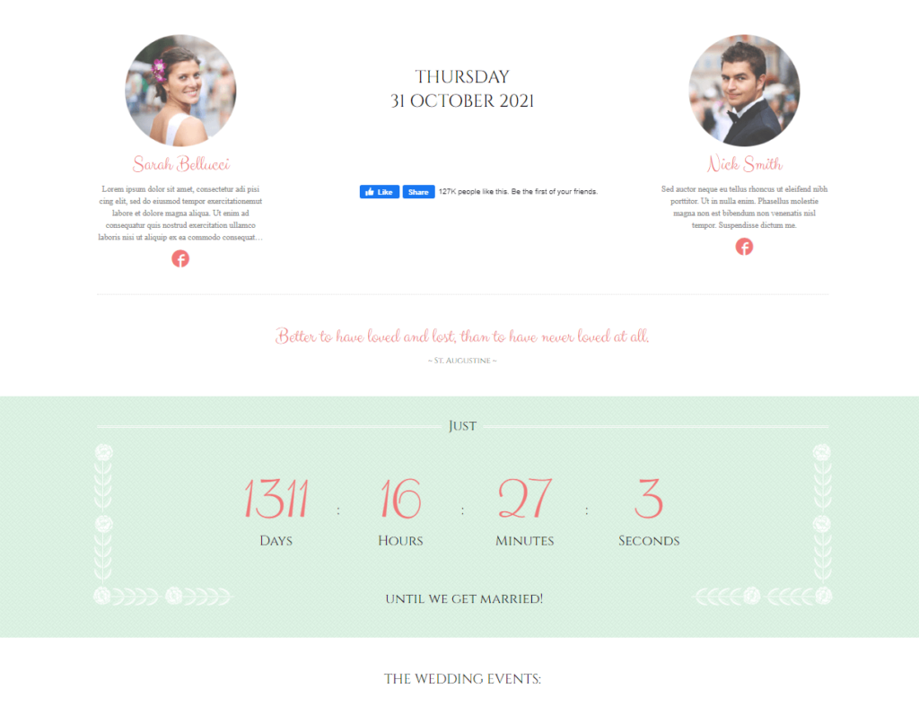 Nice Wedding WordPress Theme